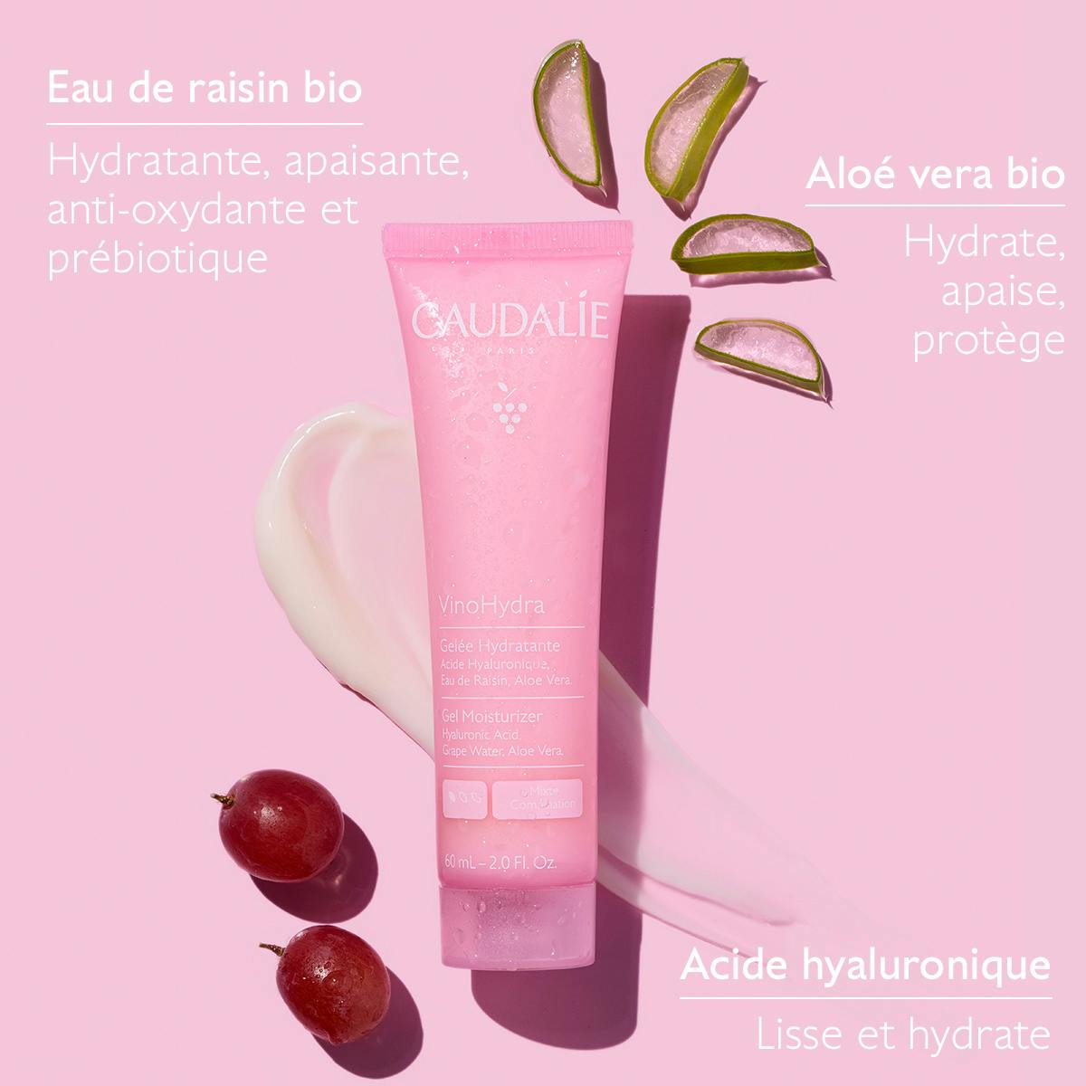 Gelée Hydratante à l'Acide Hyaluronique & Aloe Vera