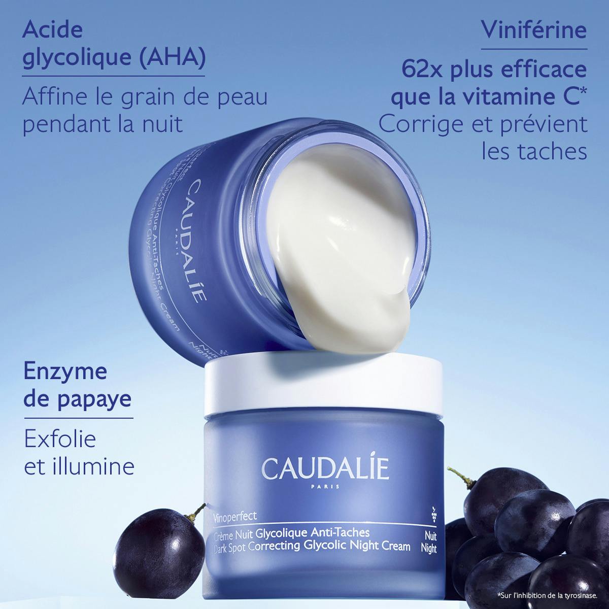 Crème Nuit Anti-Taches à la Viniférine & Acide Glycolique - Recharge